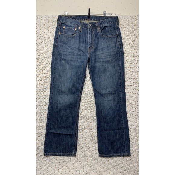 Levis 527 Jeans Mens Size 34x30 Fits 34x29 Bootcut Blue Denim Cowboy Western. - Picture 1 of 13
